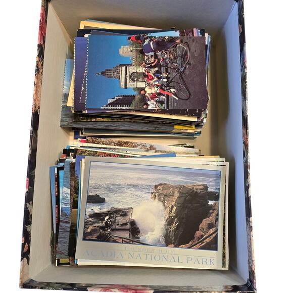 Lot of 370 Vintage Topographical Postcards from the USA Great Condition in Box - Picture 8 of 9